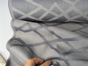 Møbelstof - lækker grafisk i grå farver